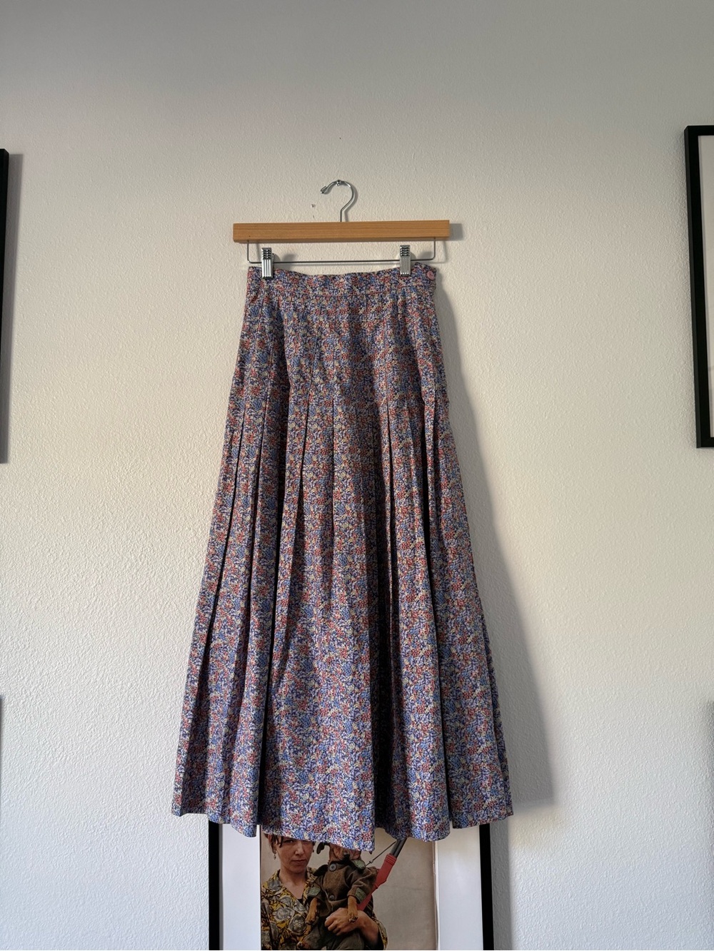 Laura Ashley Pleated Floral Skirt